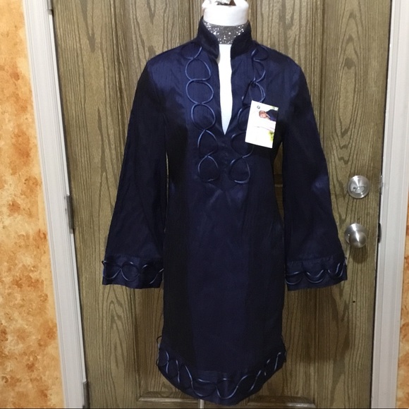 Laurla Silk nicely embellished dress - Picture 3 of 4